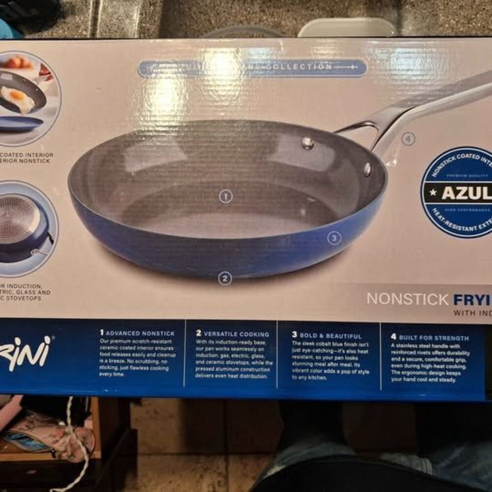 Parini Azul Cookware Collection 10 Inch Nonstick Frying Pan - Picture 3 of 3